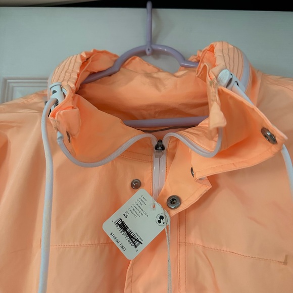 Free People Movement Rain And Shine Jacket Nylon Morning Sun Orange Size XS NWT - Picture 7 of 9